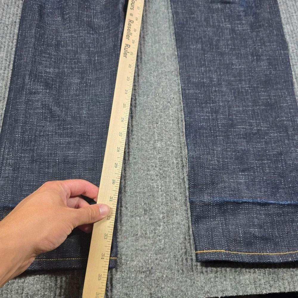 Naked & Famous Weird Guy Elephant 12 Jeans Mens 31x32 Blue Raw Denim Selvedge